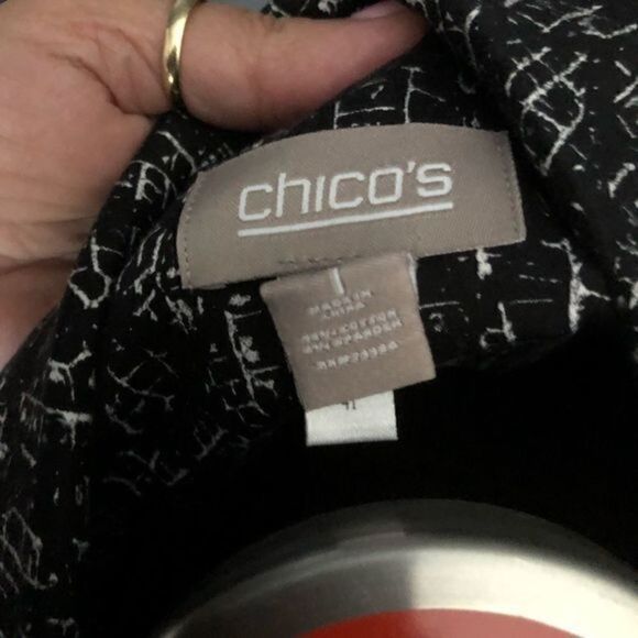 Chico  Printed Jacket Size 1 - Picture 3 of 7